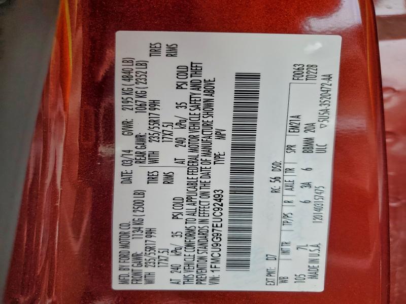 2014 FORD ESCAPE SE #3312408709