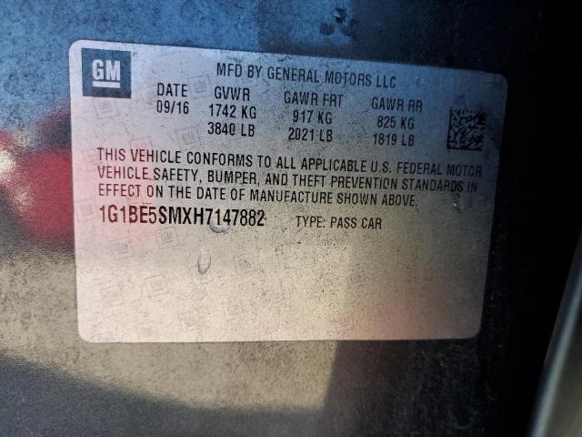 2017 CHEVROLET CRUZE LT #3302735055