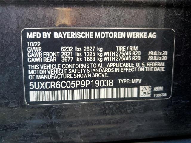 2023 BMW X5 XDRIVE4 - 5UXCR6C05P9P19038
