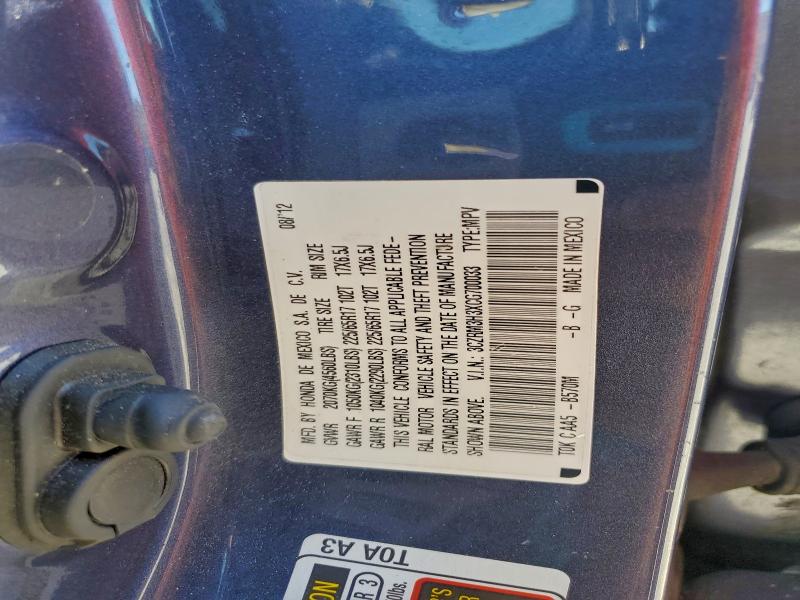 2012 HONDA CR-V LX #3301751357