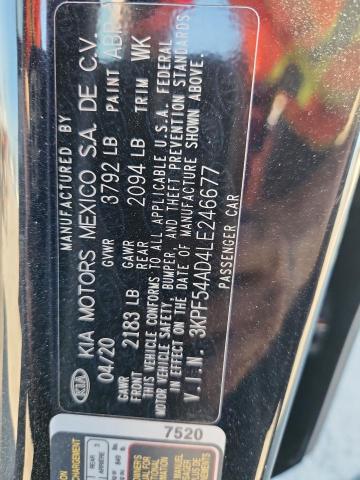 2020 KIA FORTE EX #3311712217