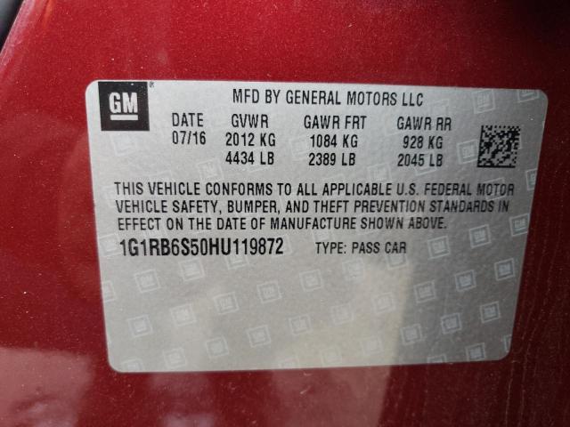 2017 CHEVROLET VOLT PREMI 1G1RB6S50HU119872