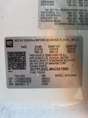 2022 GMC SIERRA K15 #3293488482