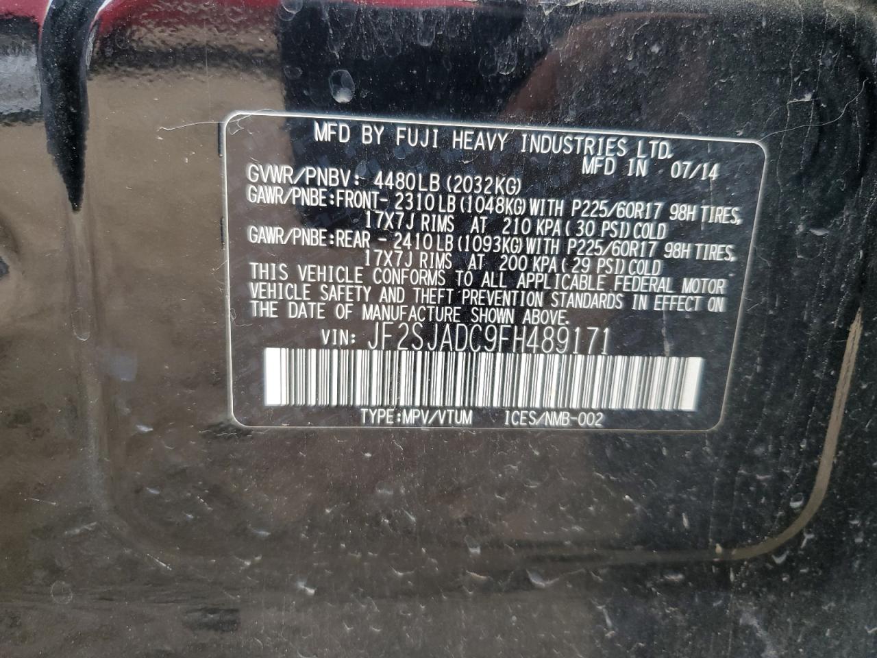 SUBARU FORESTER 2.5I PREMIUM