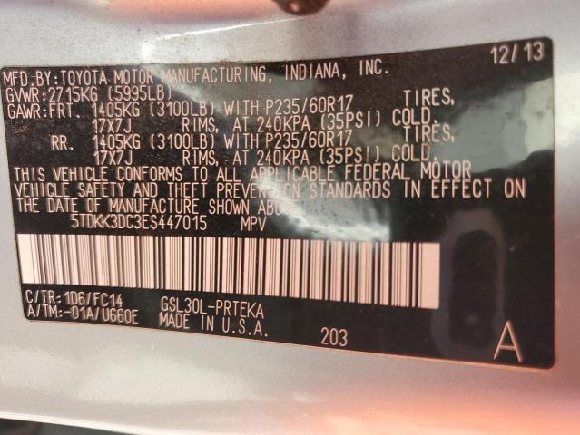 2014 TOYOTA SIENNA LE - 5TDKK3DC3ES447015