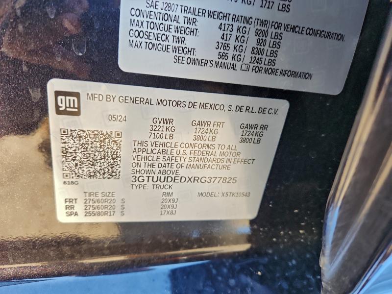 2024 GMC SIERRA K15 #3302639007