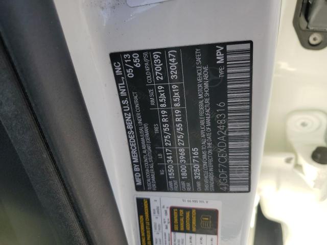 2013 MERCEDES-BENZ GL 450 4MA #3291267963