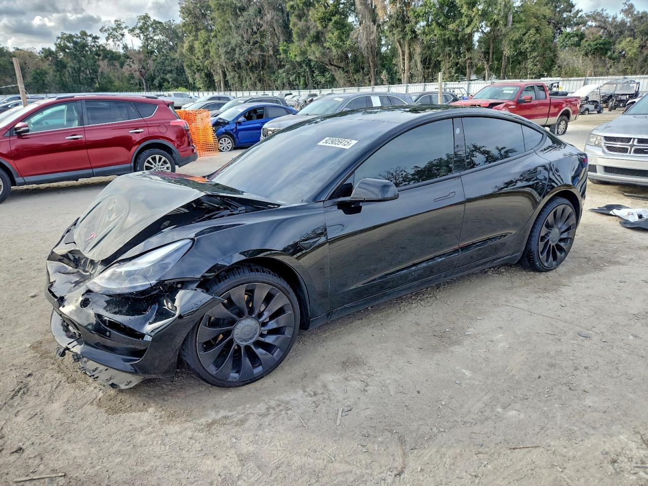 Lot #3302855945 2022 TESLA MODEL 3