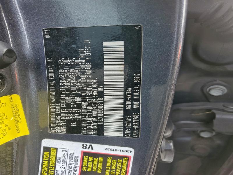 2012 TOYOTA VENZA LE #3296341438