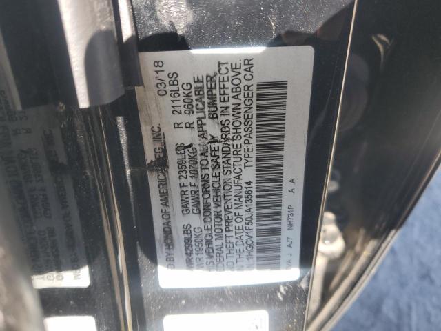 2018 HONDA ACCORD EXL #3283937797