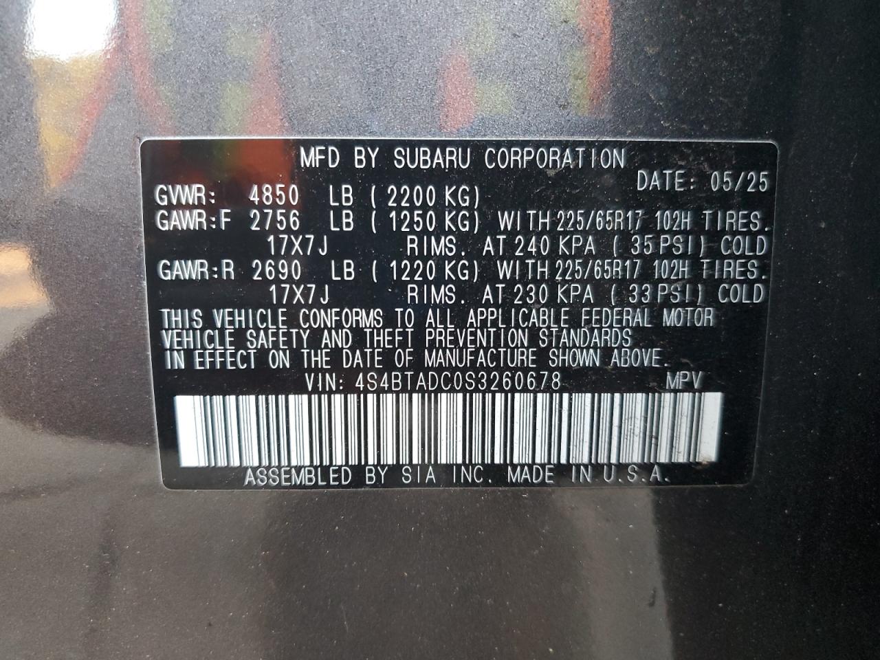 SUBARU OUTBACK PREMIUM