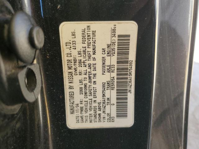 2005 NISSAN 350Z ROADS #3303649938