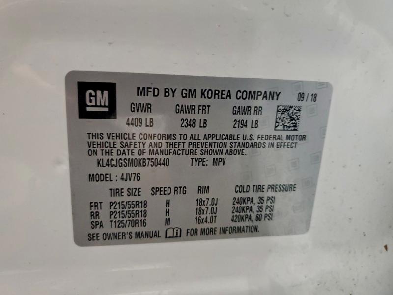 2019 BUICK ENCORE ESS #3302909047