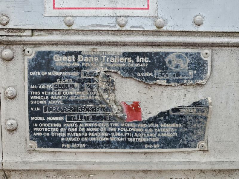 1994 GREAT DANE UNKNOWN #3305499065