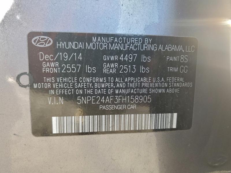 2015 HYUNDAI SONATA SE #3297007353