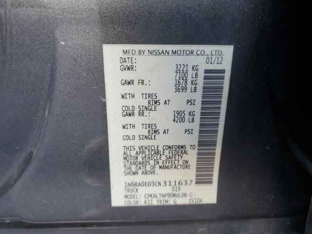 2012 NISSAN TITAN S #3303975718