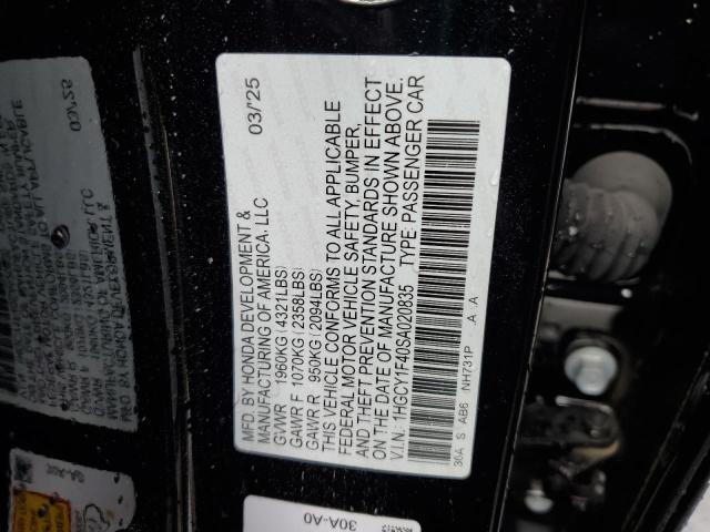 2025 HONDA ACCORD SE #3304577440