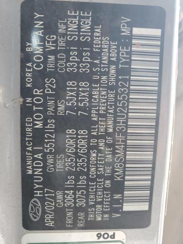 2017 HYUNDAI SANTA FE S #3291164965