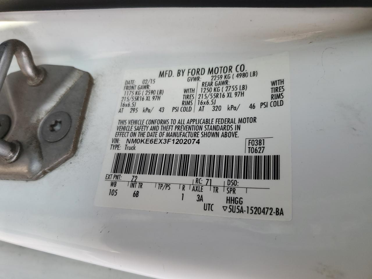 FORD TRANSIT CONNECT XL