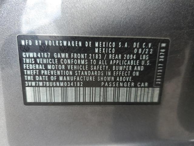 2022 VOLKSWAGEN JETTA SE #3298027236