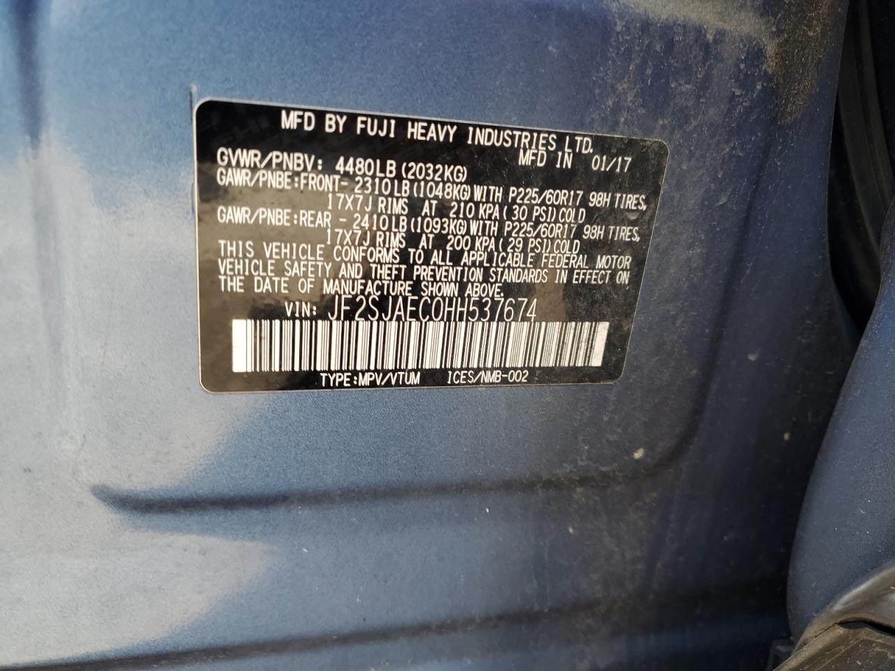 SUBARU FORESTER 2.5I PREMIUM