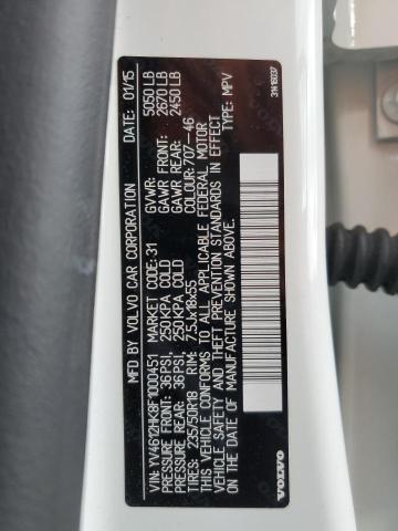 2015 VOLVO V60 CROSS YV4612HK8F1000451