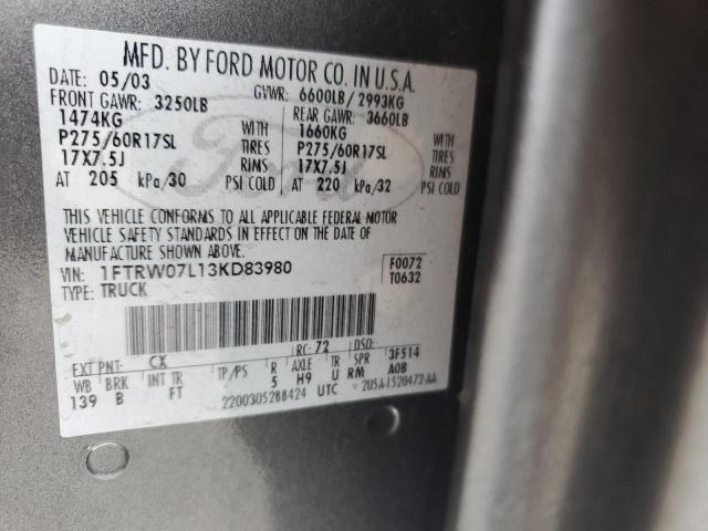 2003 FORD F150 SUPER #3287827108