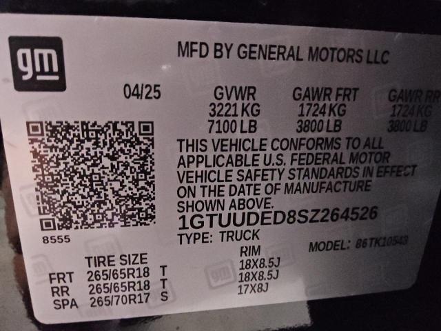 2025 GMC SIERRA K15 #3290165211