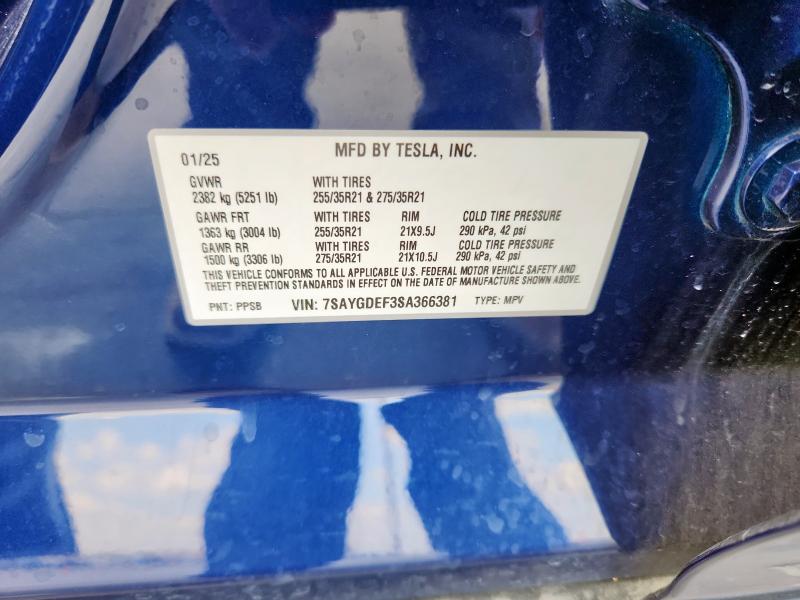 2025 TESLA MODEL Y #3291161994