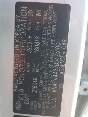 2011 KIA FORTE SX #3297115526