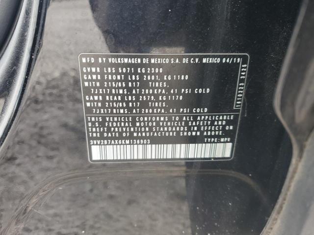 2019 VOLKSWAGEN TIGUAN SE #3297777835