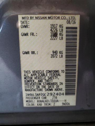 2016 NISSAN ALTIMA 2.5 #3303743419