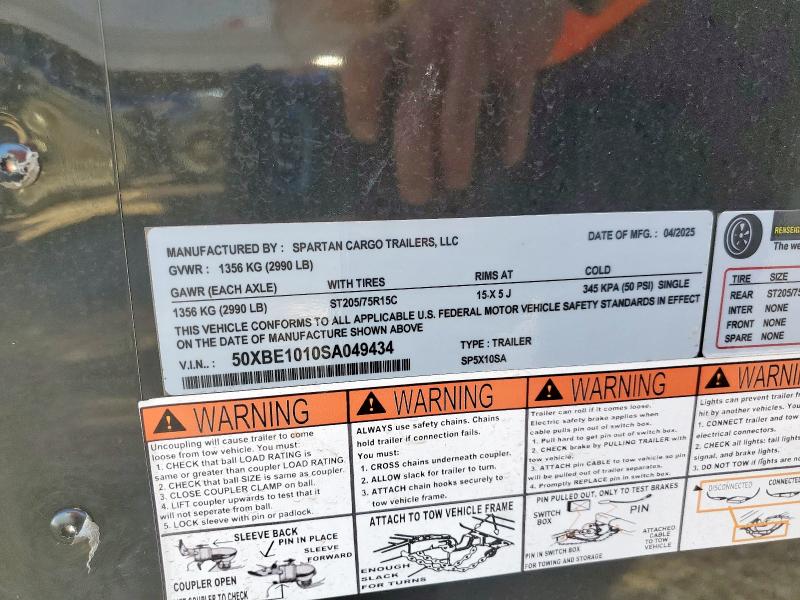 2025 SPARTAN CARGO UNKNOWN #3281453983