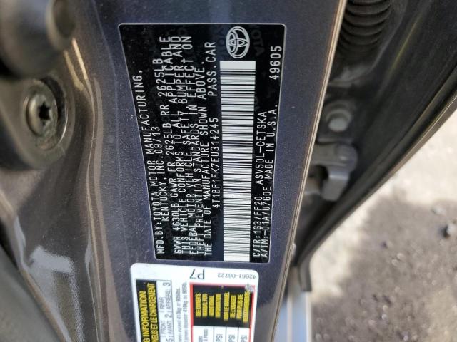2014 TOYOTA CAMRY L #3302868924