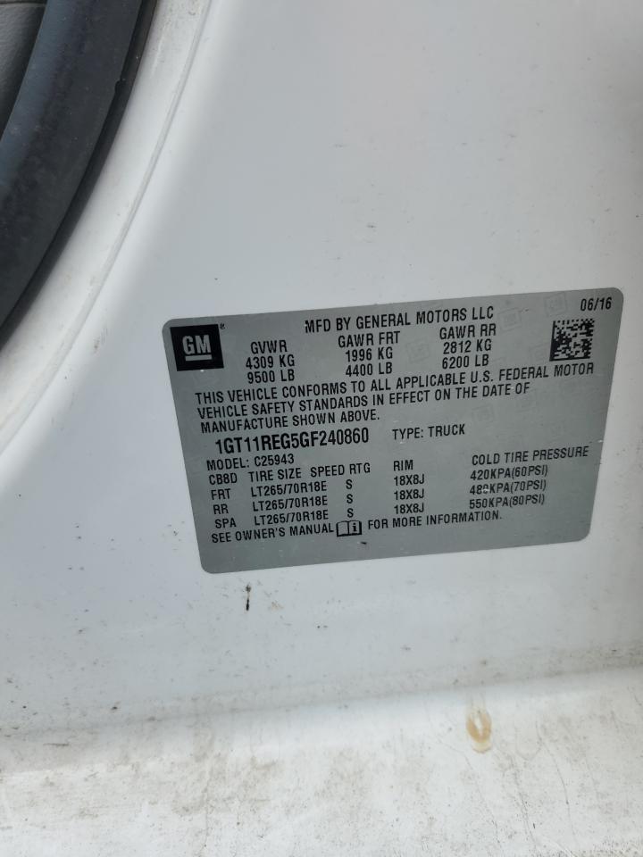 Lot #3309629060 2016 GMC SIERRA C25