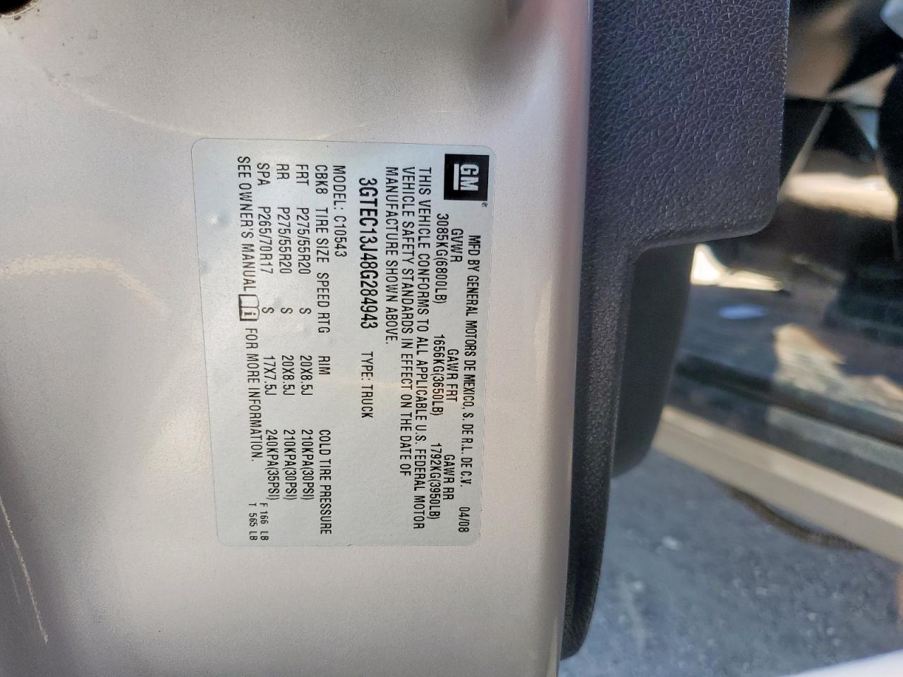 Lot #3287642035 2008 GMC SIERRA C15