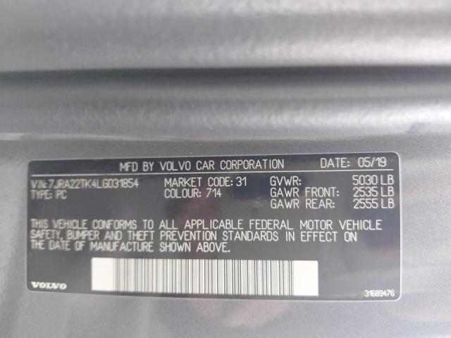 2020 VOLVO S60 T6 MOM #3286501151