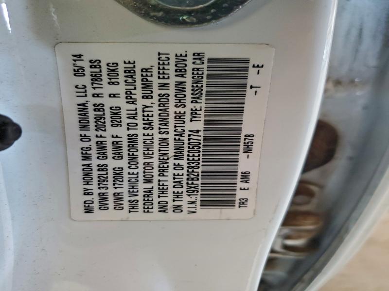 2014 HONDA CIVIC EX #3296907833