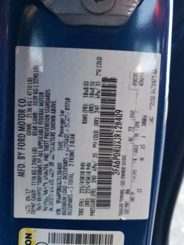 2018 FORD FUSION TIT #3302749008