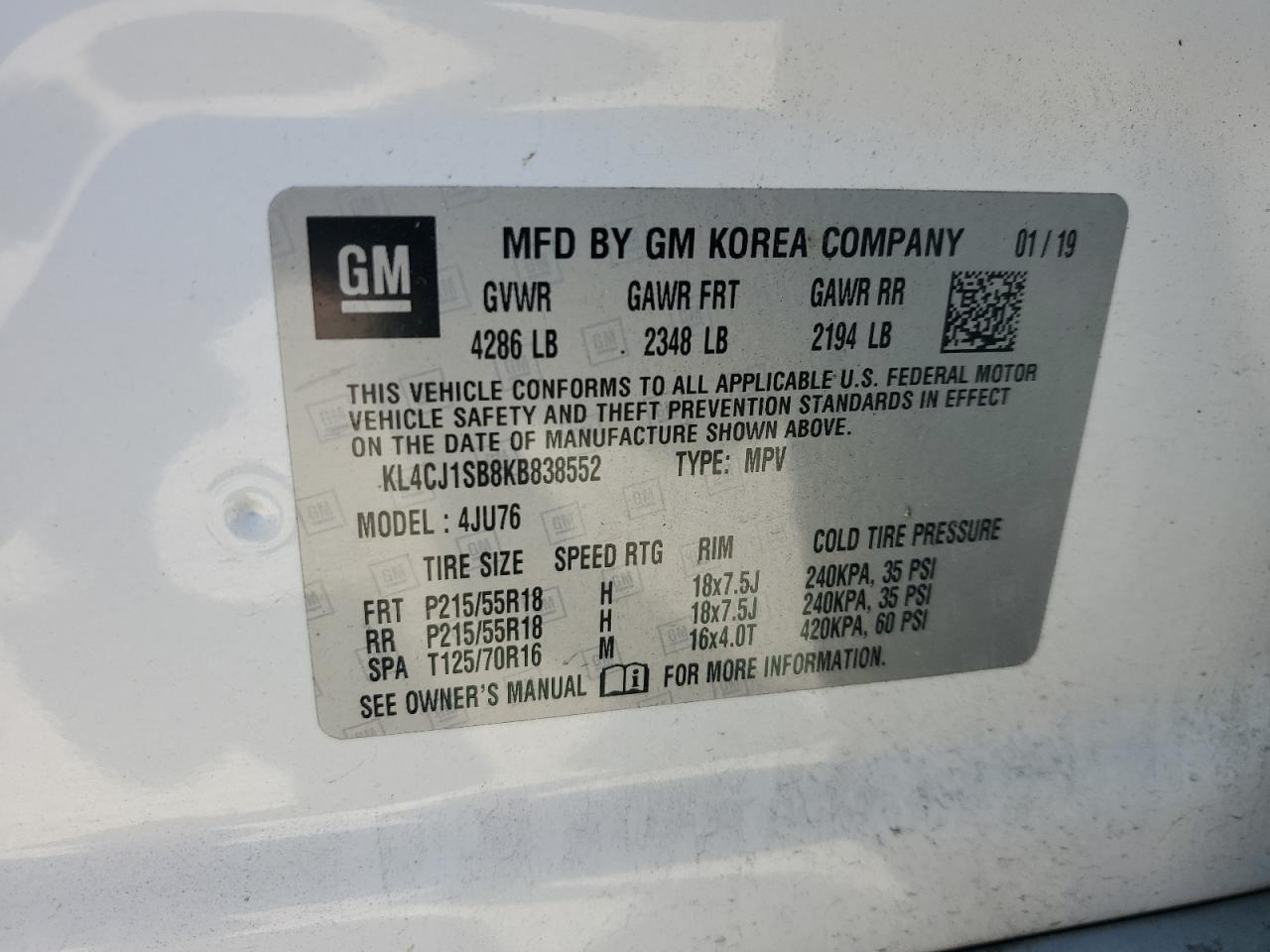 BUICK ENCORE SPORT TOURING