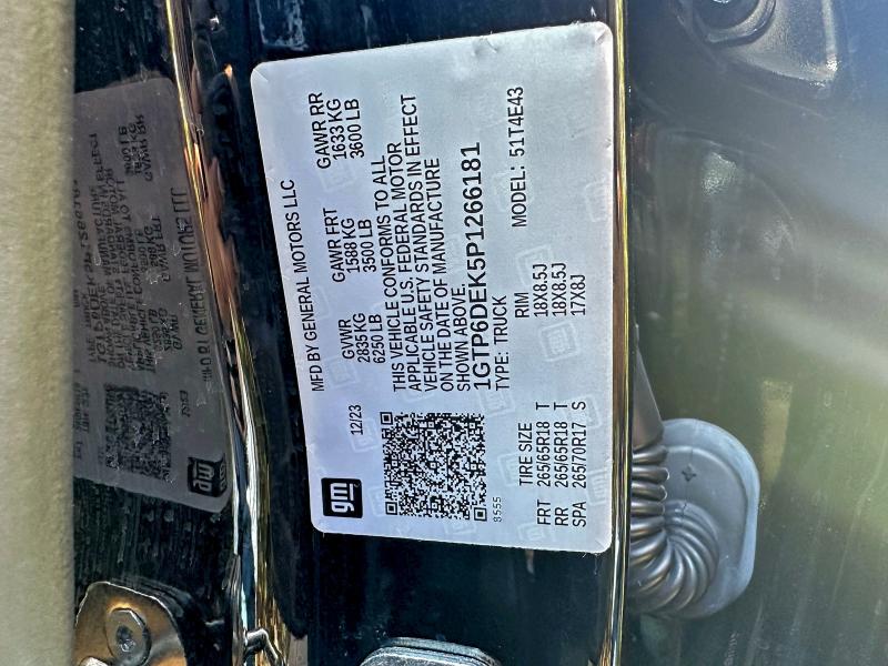 2023 GMC CANYON AT4 - 1GTP6DEK5P1266181