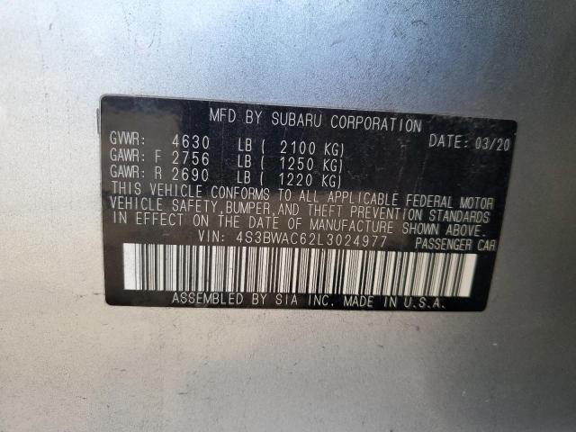 2020 SUBARU LEGACY PRE #3297082540