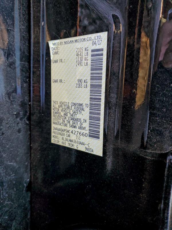 2017 NISSAN MAXIMA 3.5 #3303665928