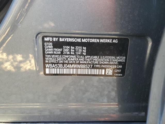 2021 BMW 540 I WBA53BJ04MWW88527