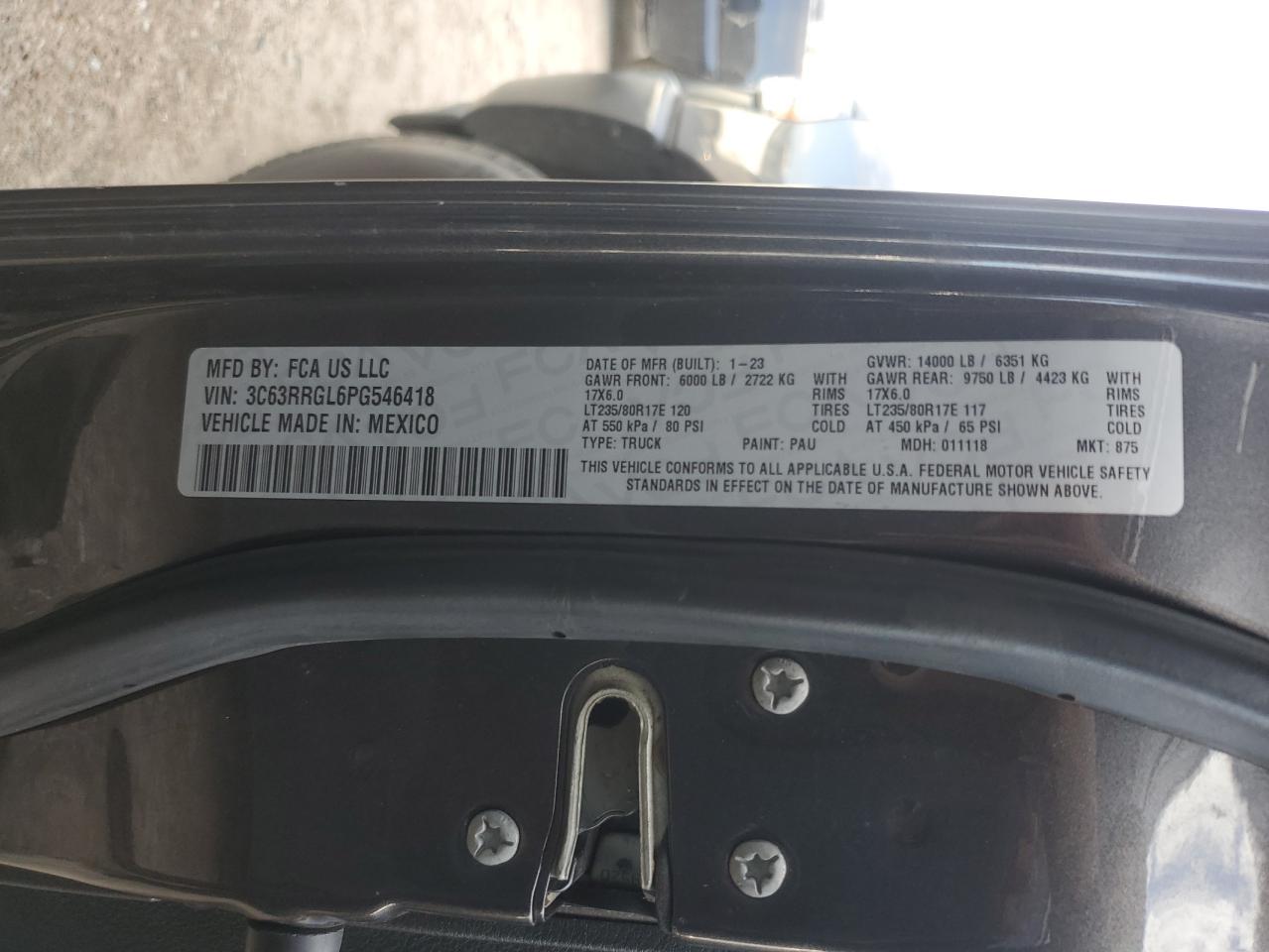 Lot #3302930613 2023 RAM 3500 TRADE