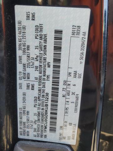 2019 FORD ESCAPE SE #3290253227