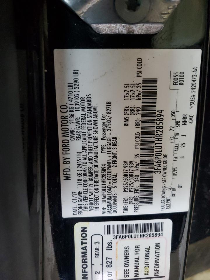 FORD FUSION SE HYBRID