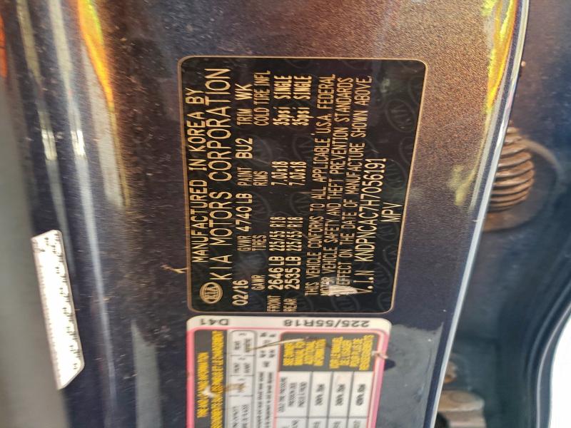 2017 KIA SPORTAGE E #3302708000