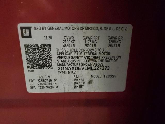 2021 CHEVROLET EQUINOX LT #3301986463