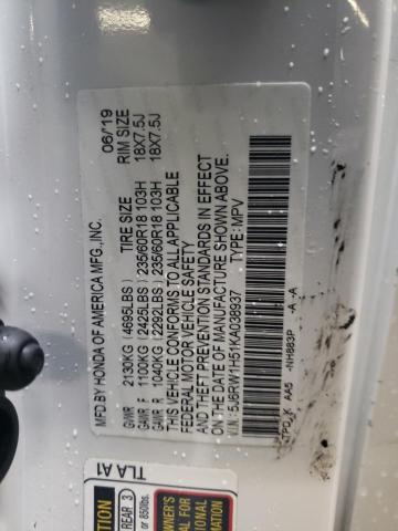 2019 HONDA CR-V EX #3309291639